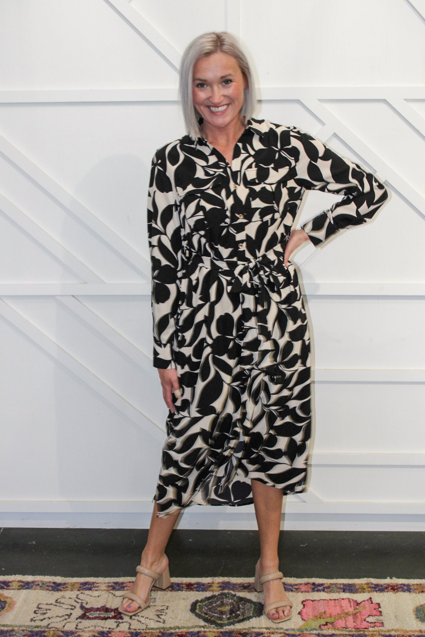 Valentina Printed Midi Dress
