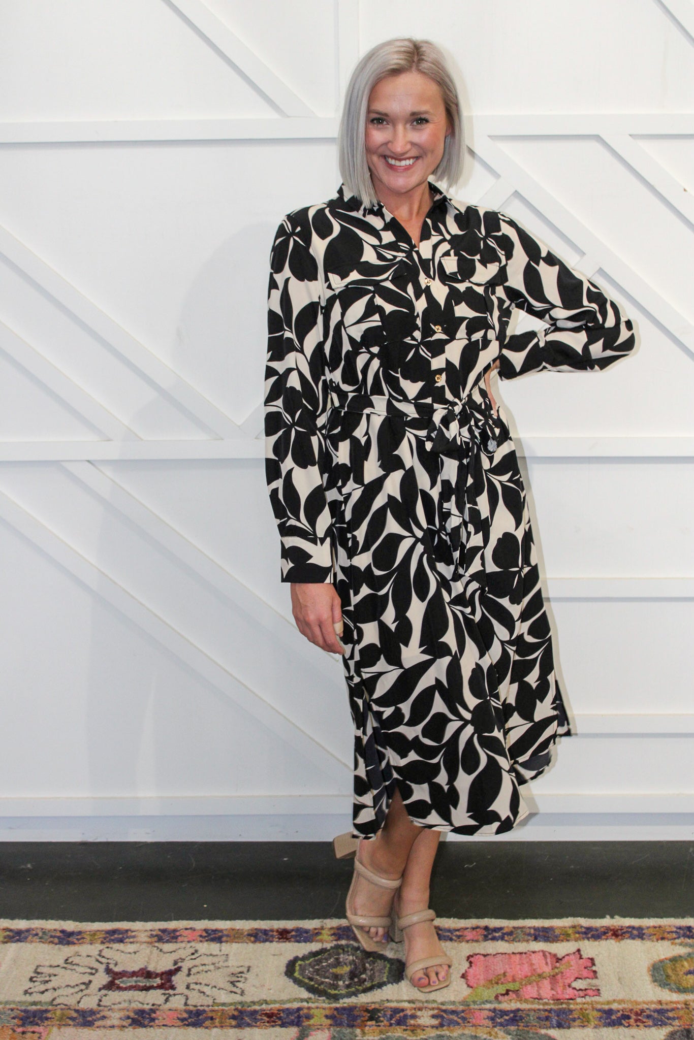Valentina Printed Midi Dress