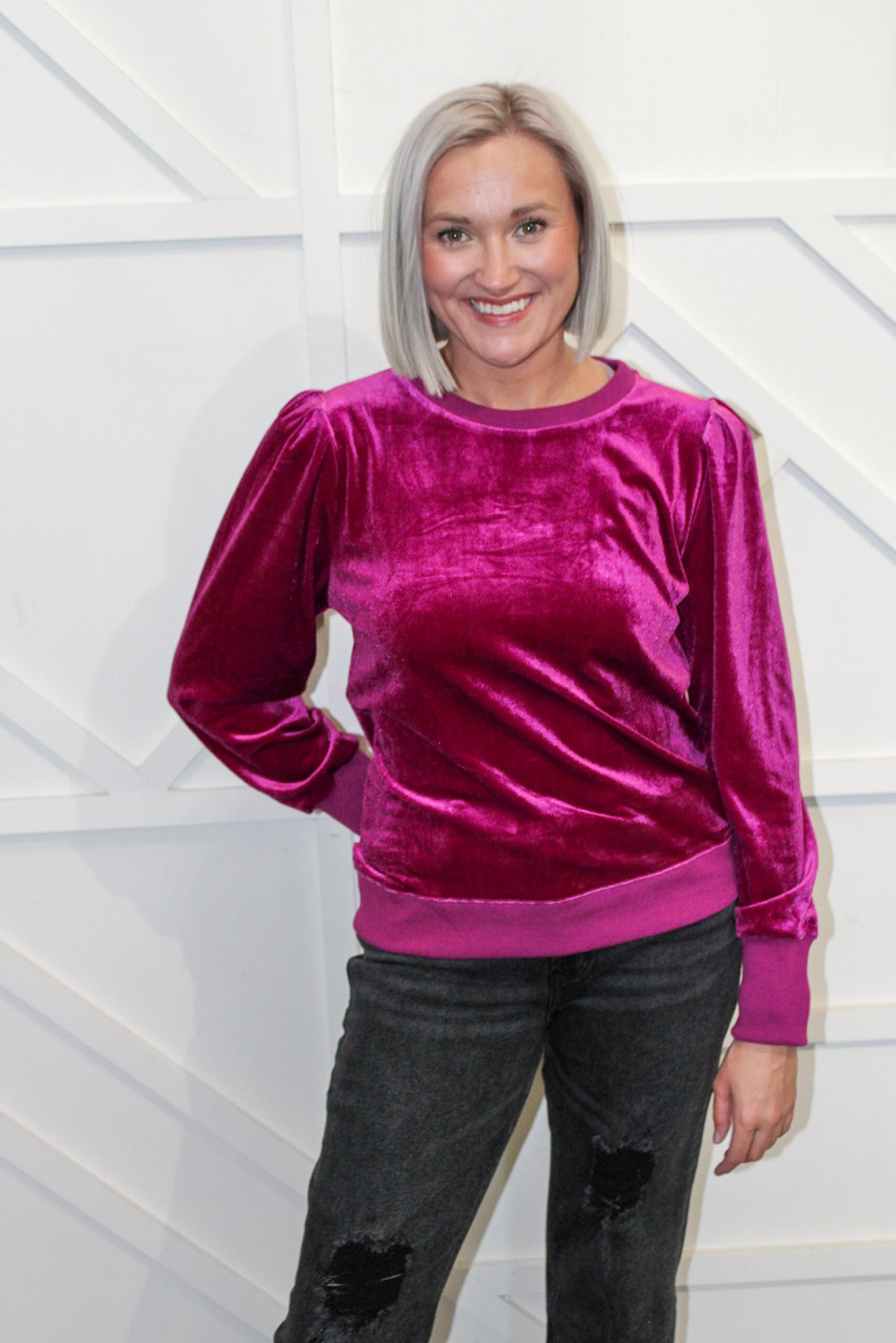 Belle Velvet Sweatshirt