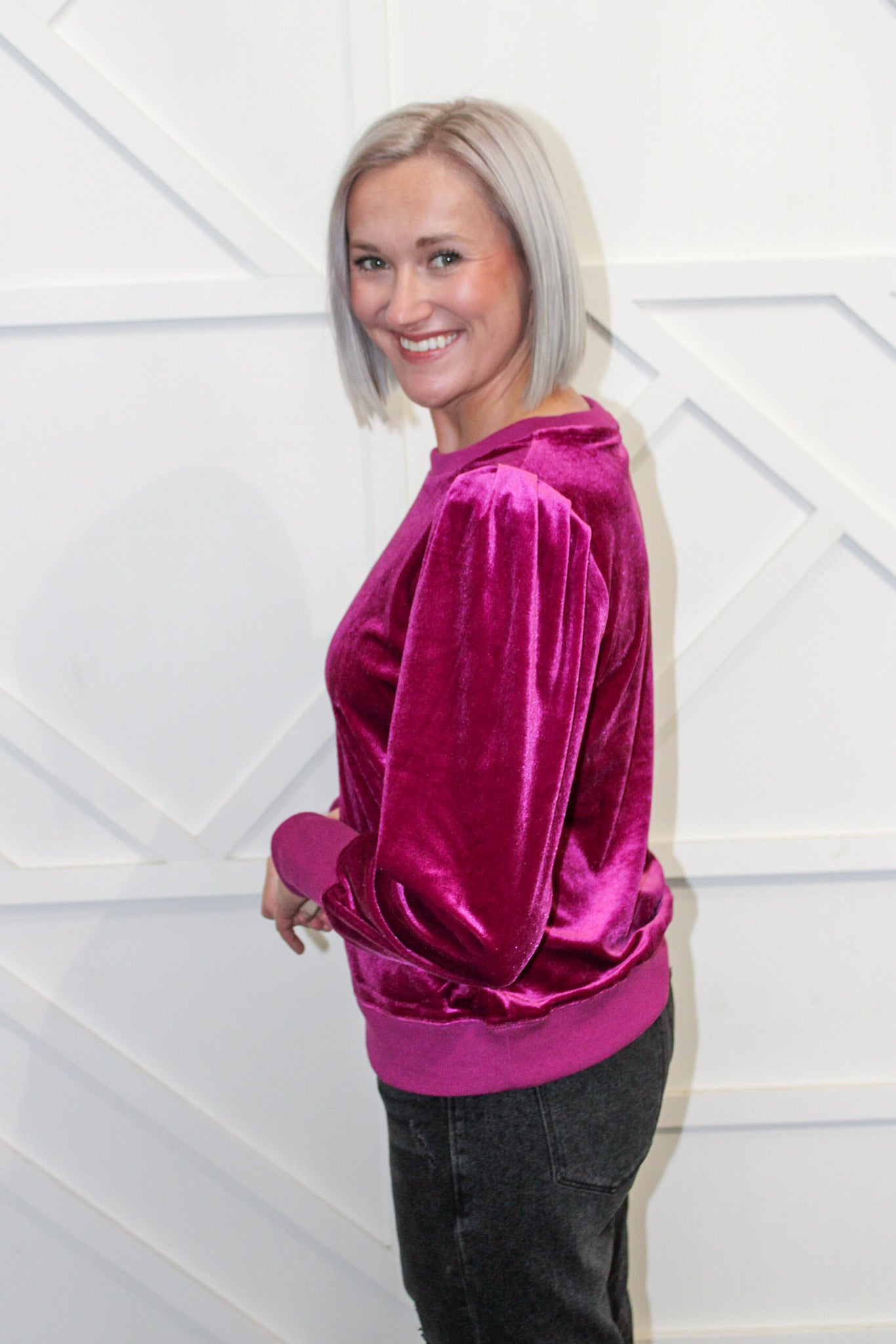 Belle Velvet Sweatshirt
