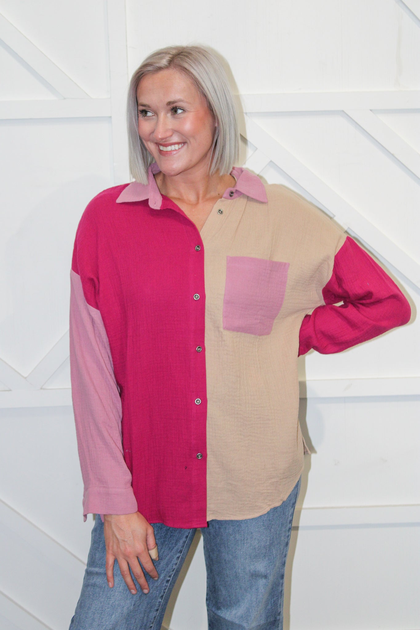 Hannah Colorblock Top