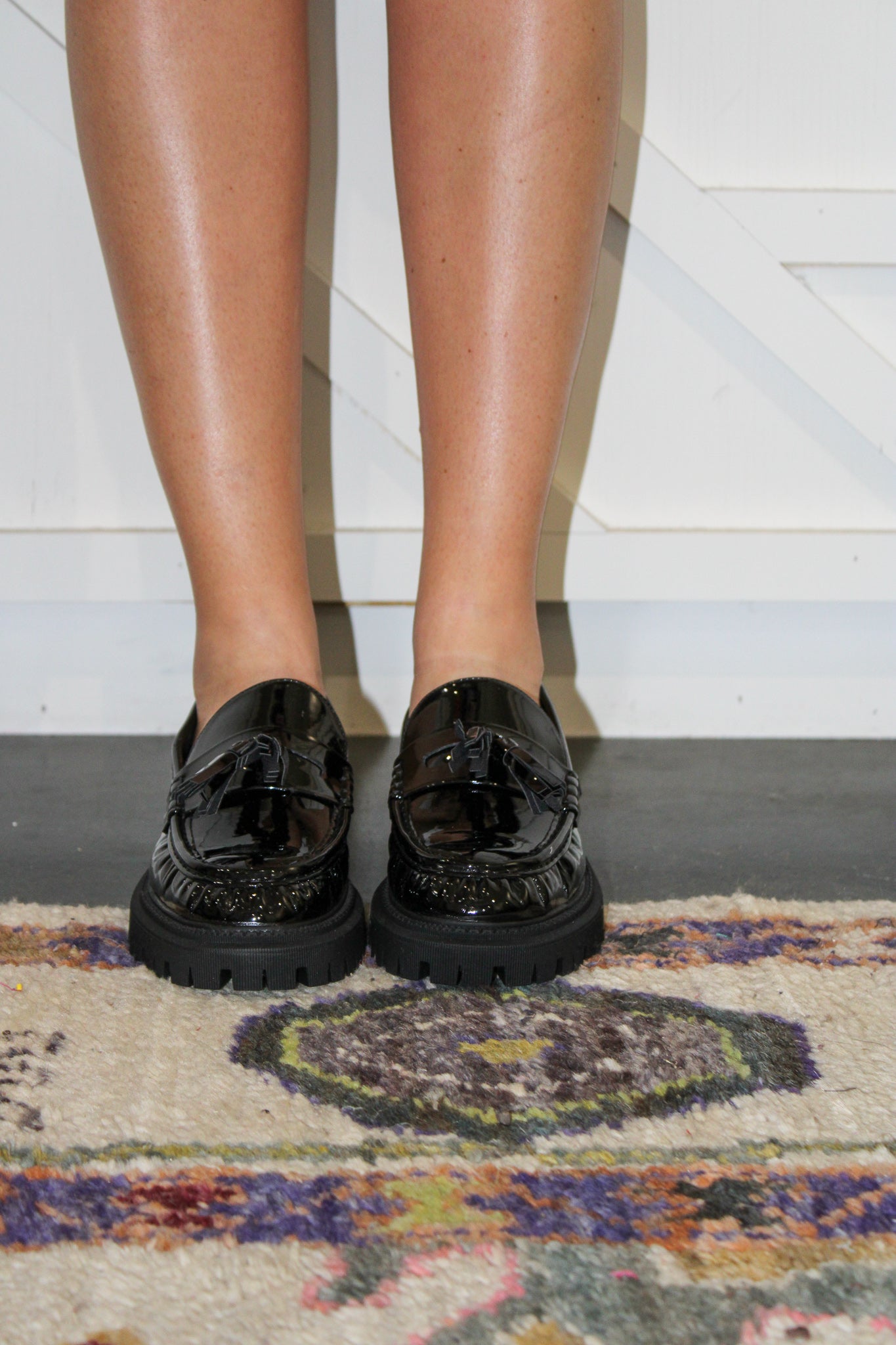 Taylor Black Patent Loafer