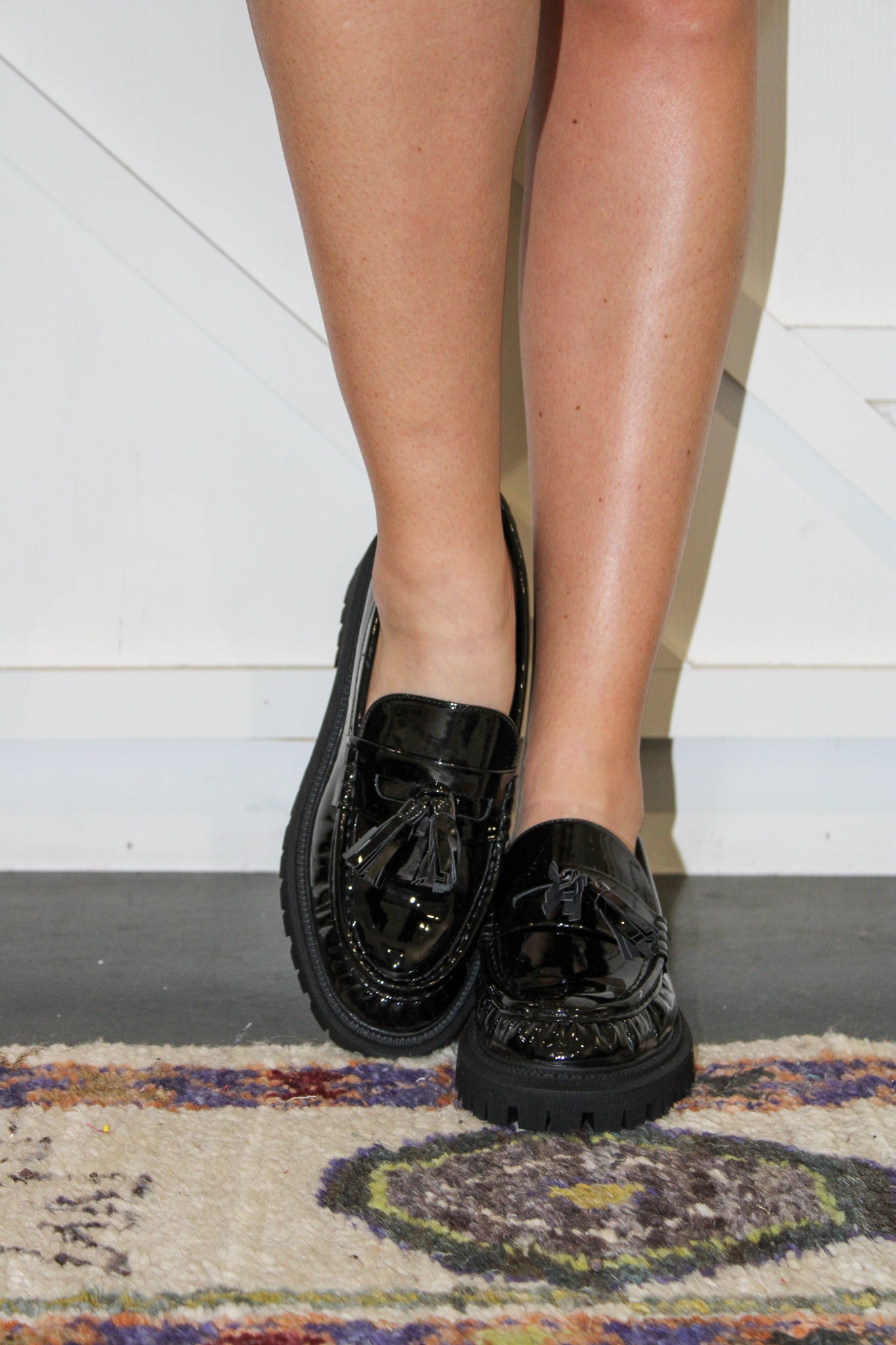 Taylor Black Patent Loafer