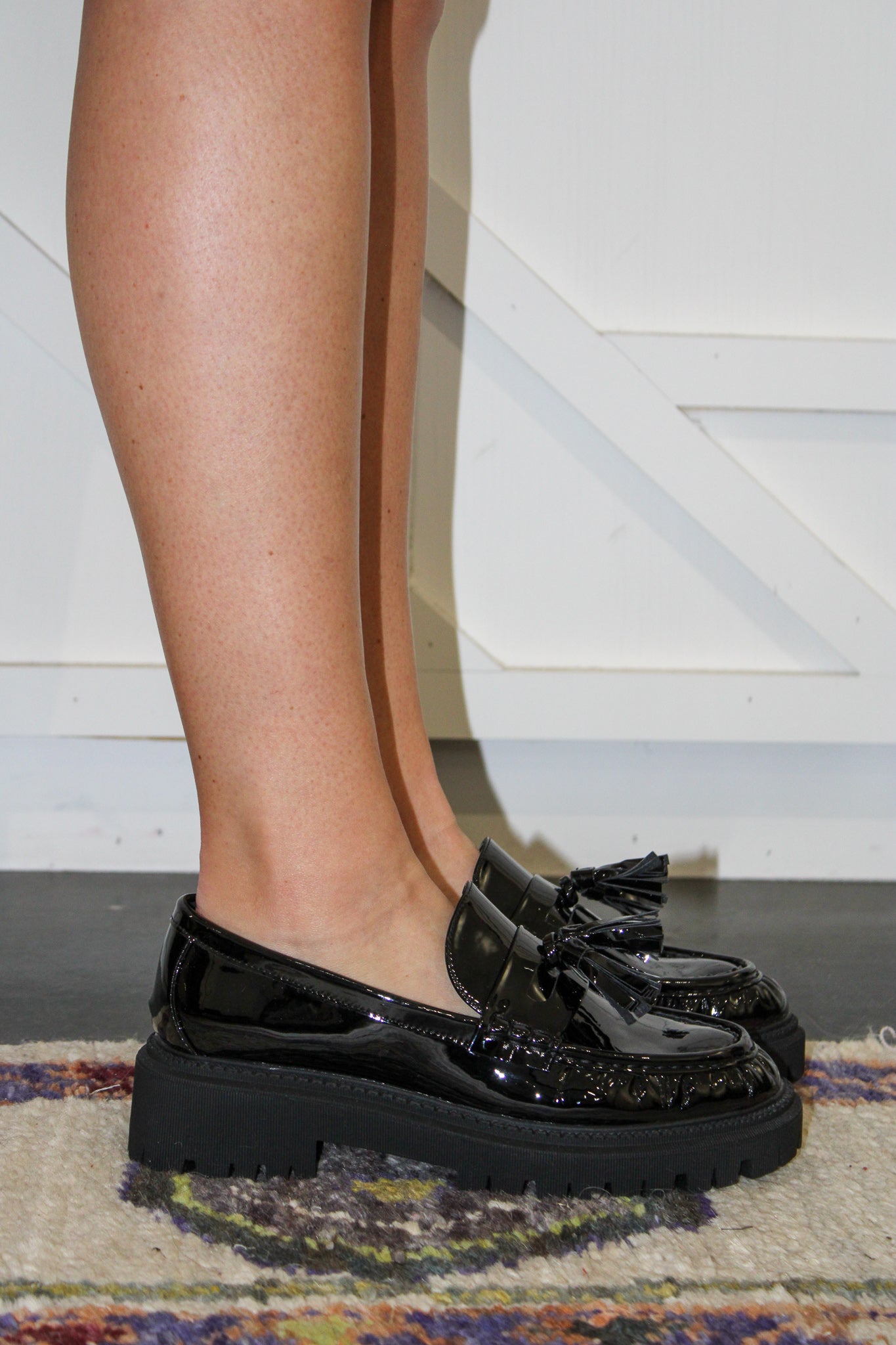Taylor Black Patent Loafer