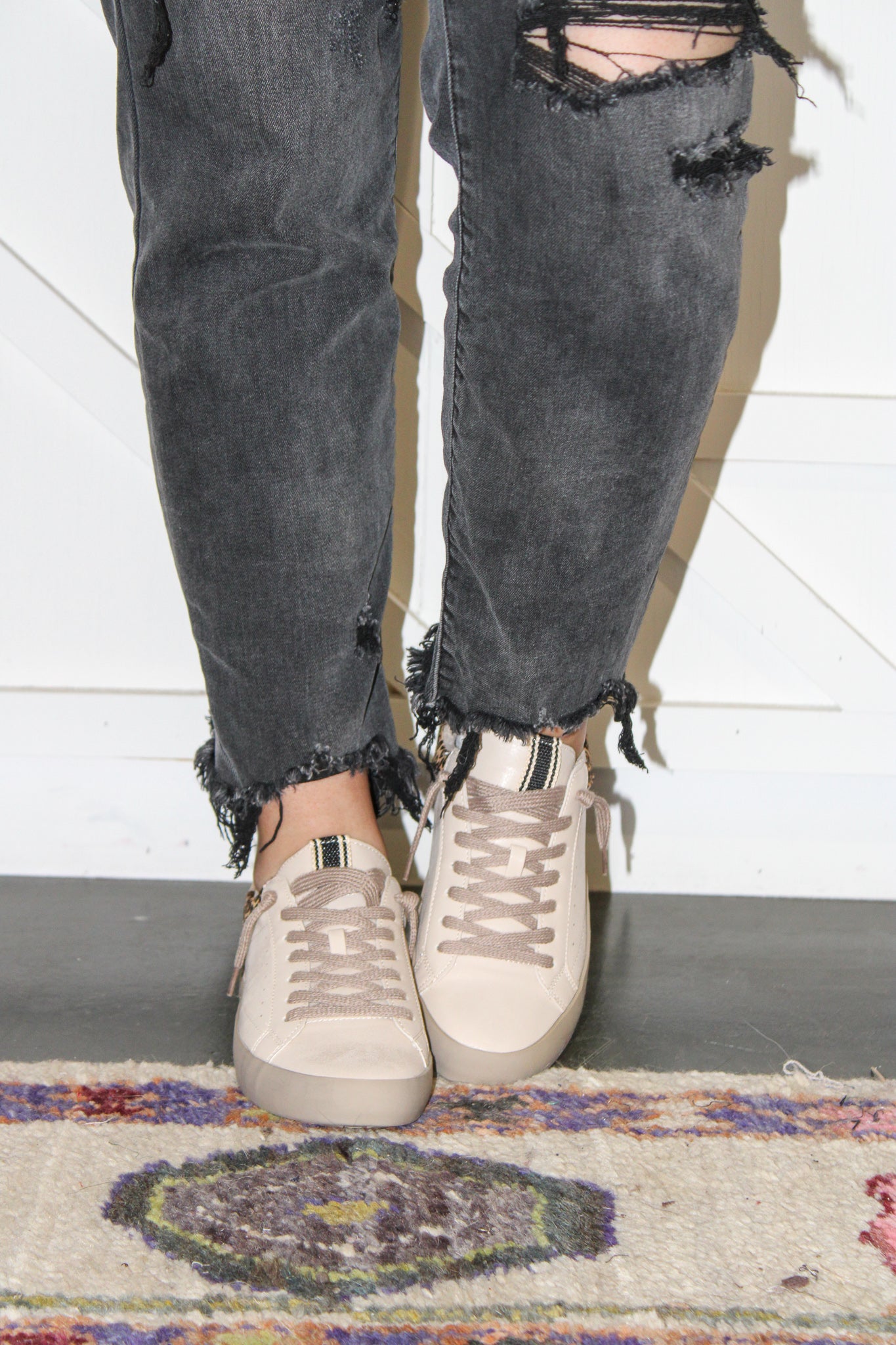 Paisley Leopard Sneakers