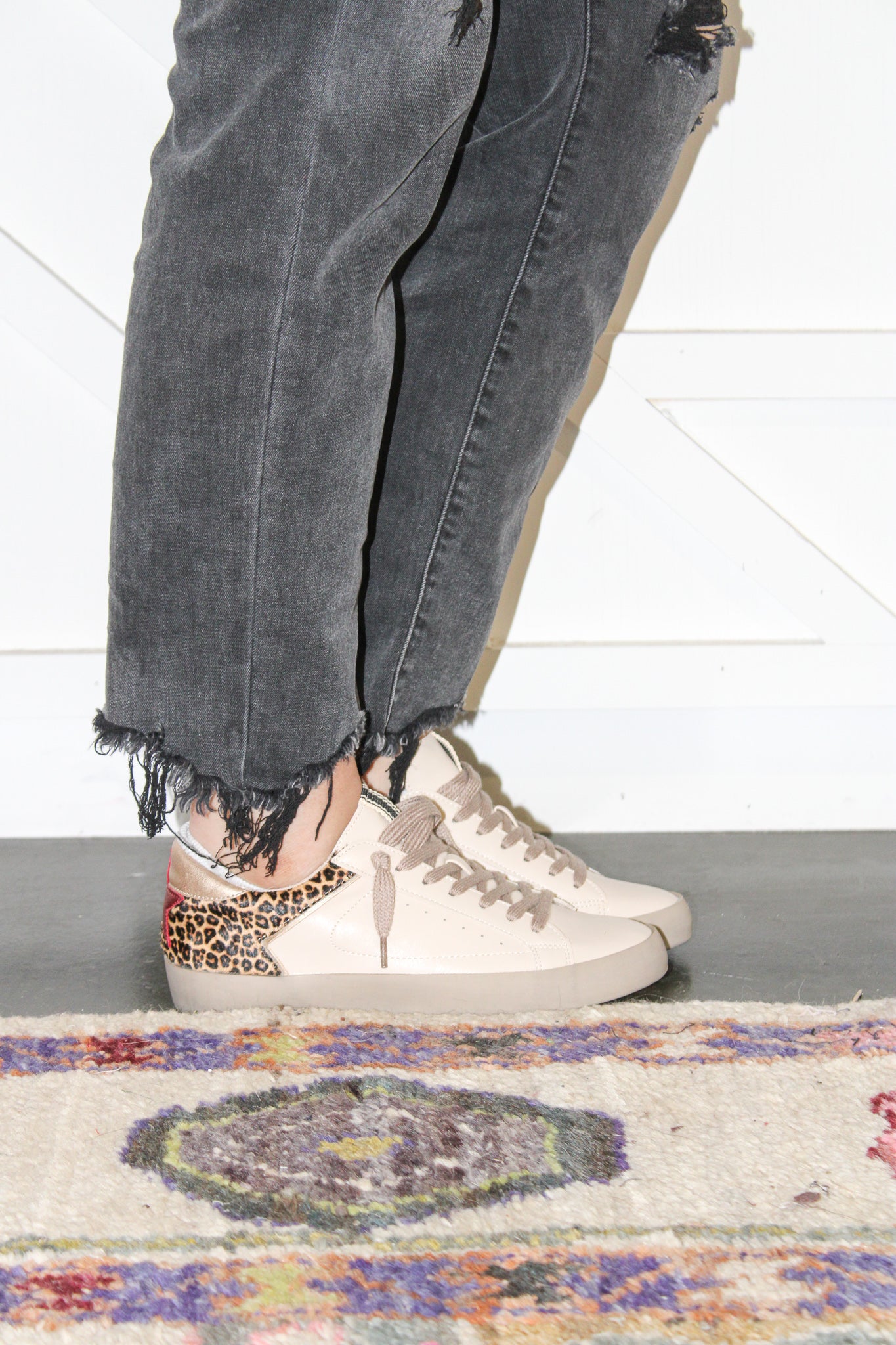 Paisley Leopard Sneakers