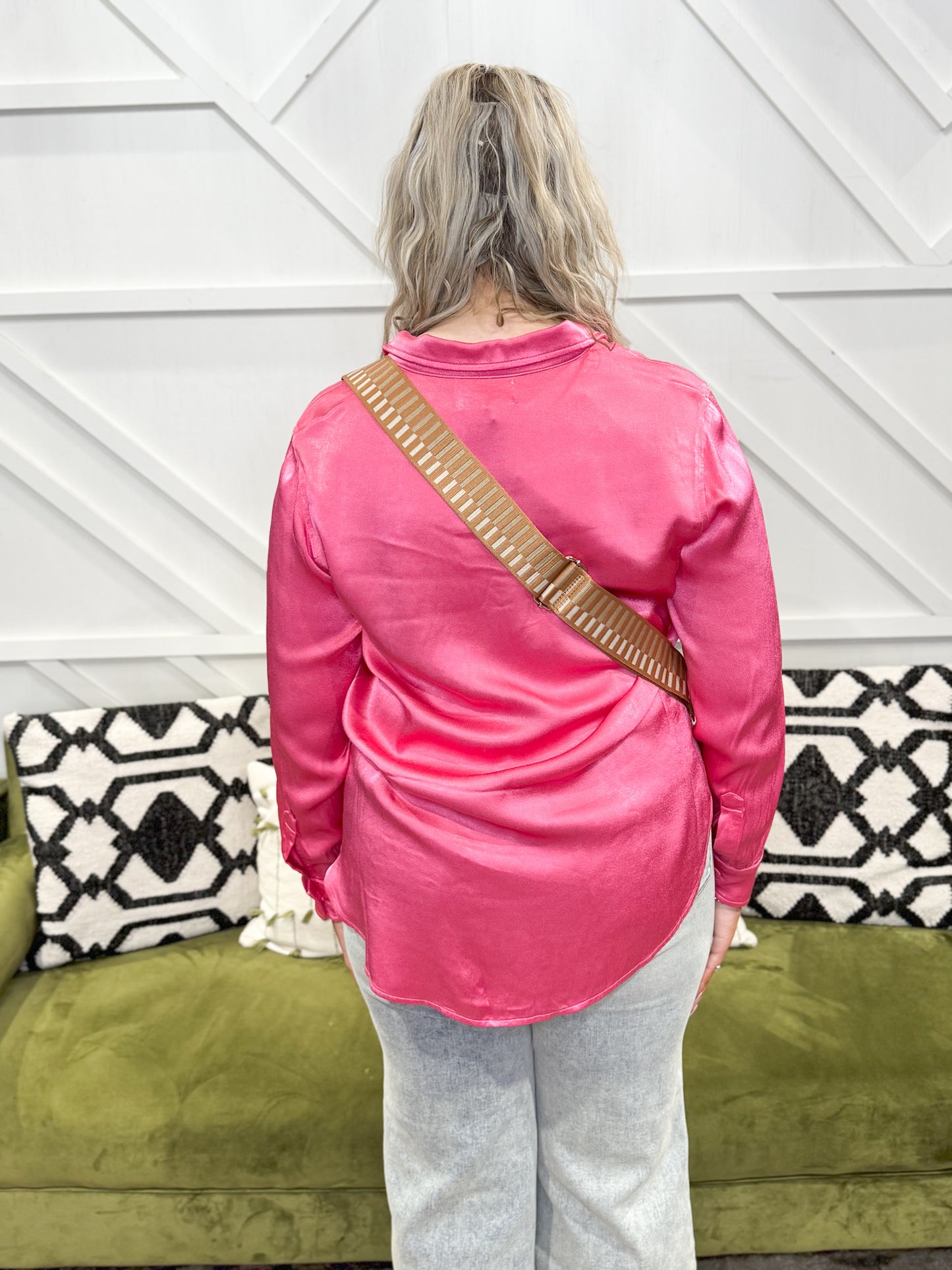 Galina Raspberry Shirt