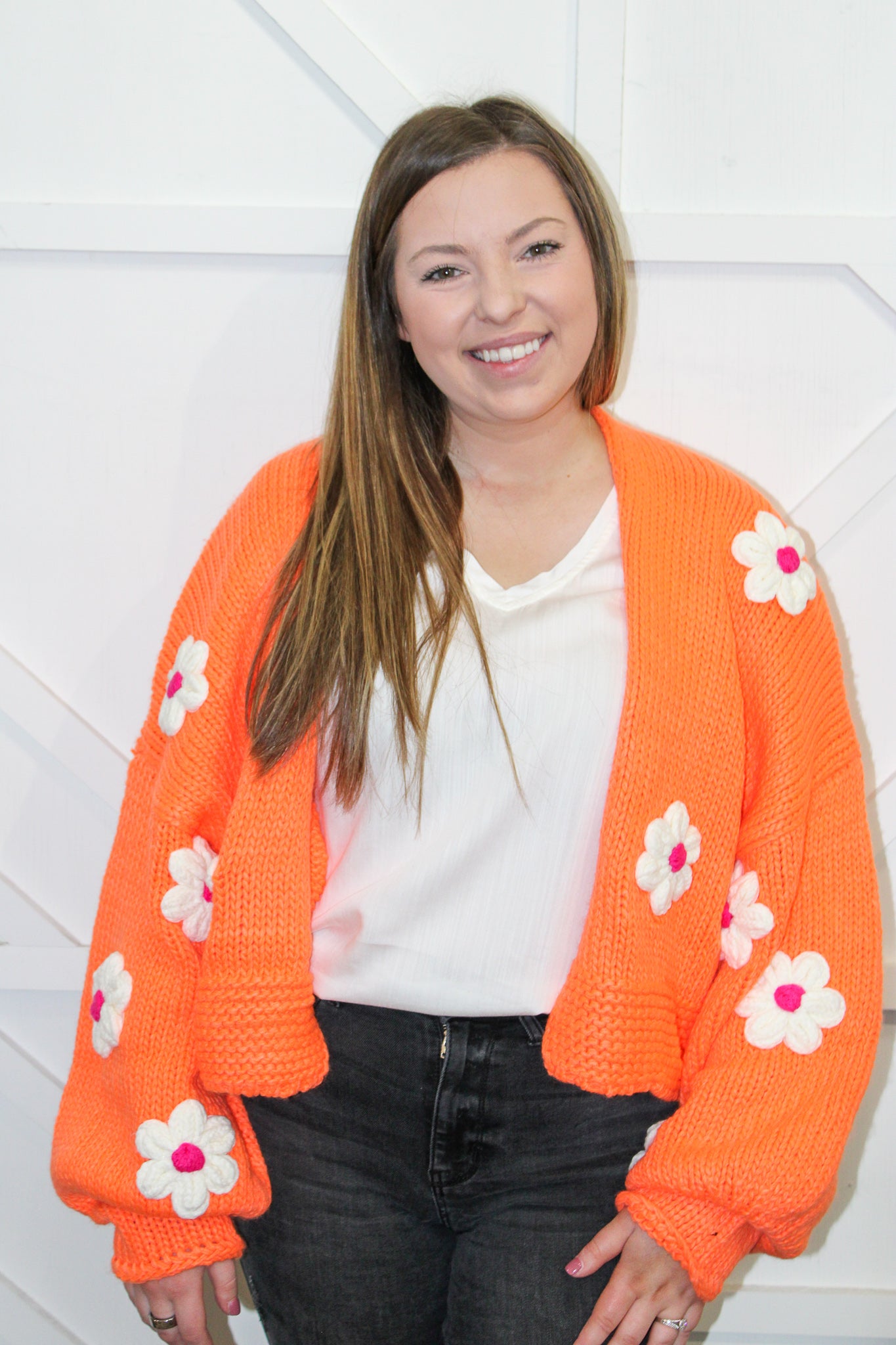 Andy Floral Applique Cardigan