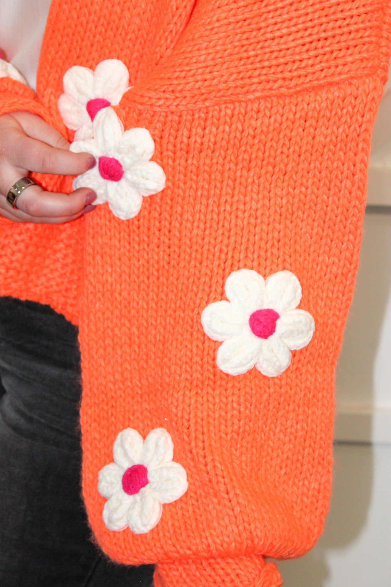 Andy Floral Applique Cardigan