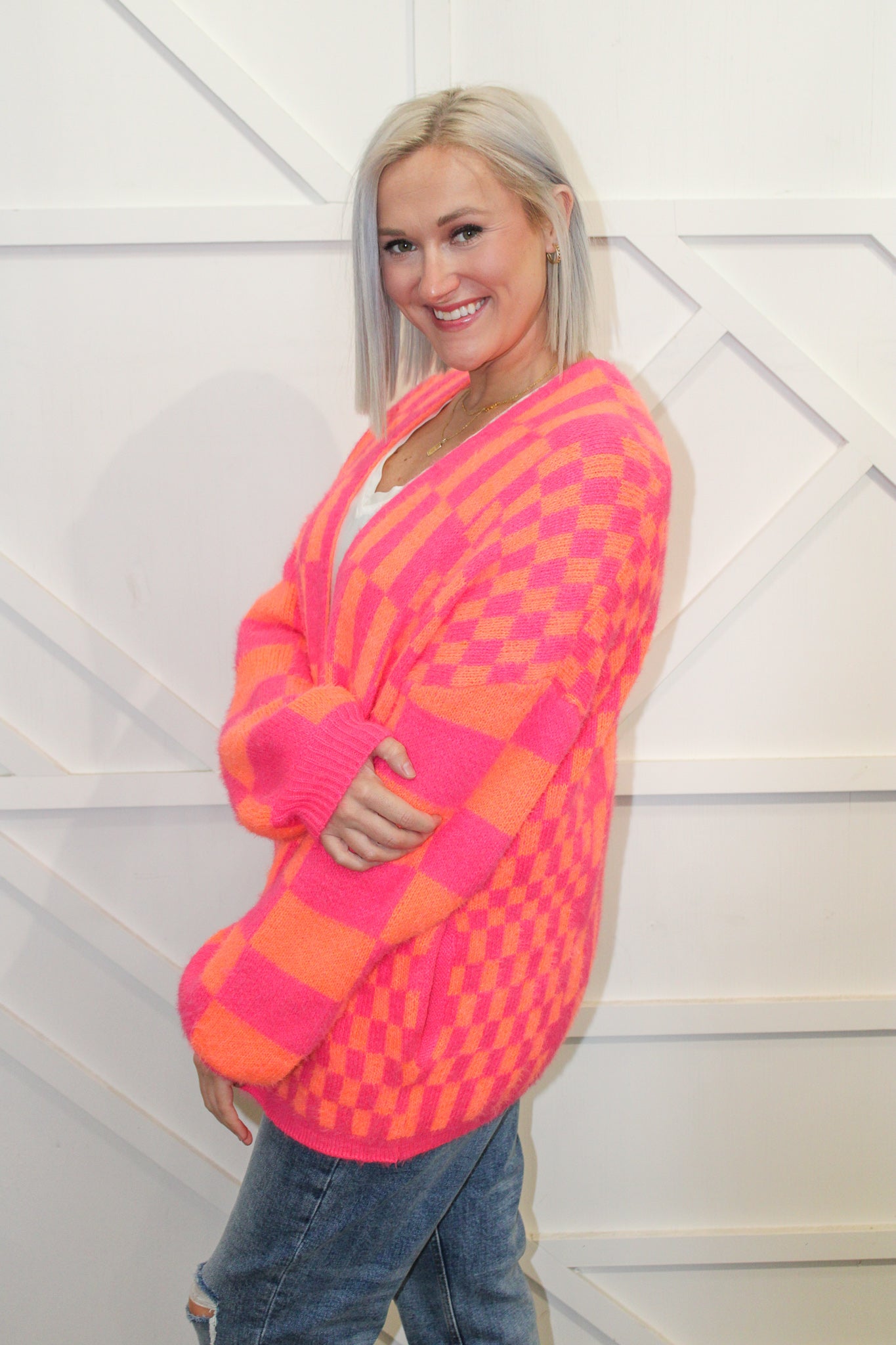 Holly Checkered Cardigan