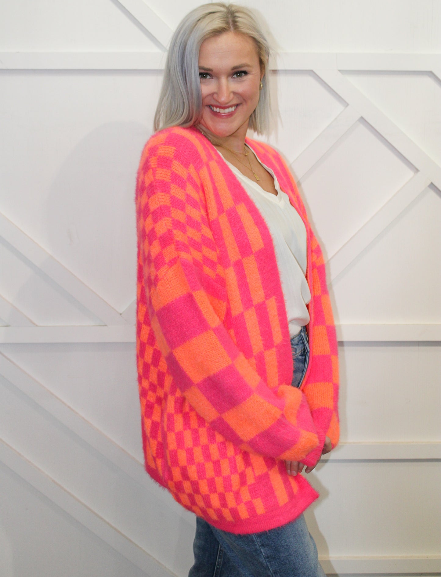 Holly Checkered Cardigan