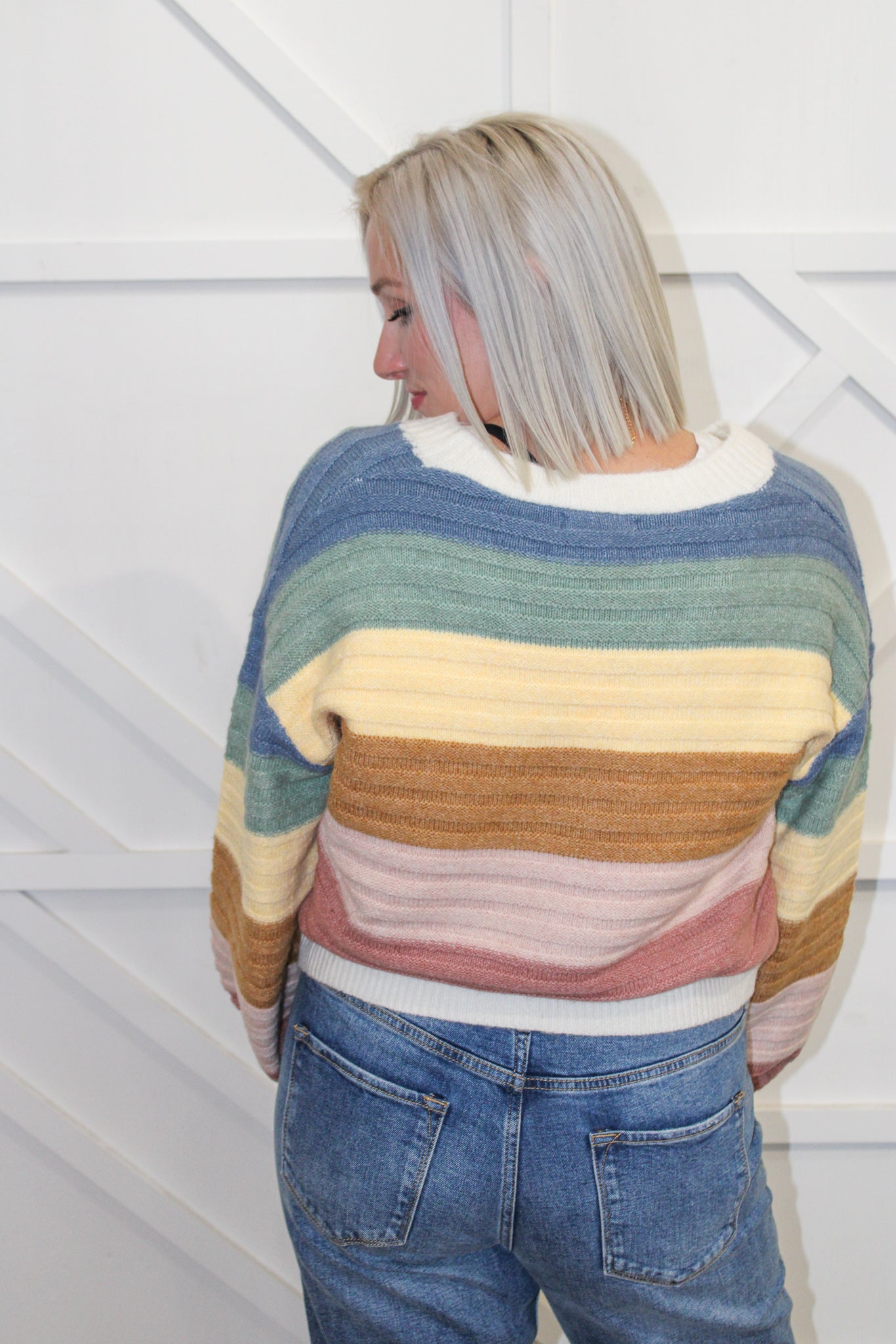 Multi Striped Cardigan