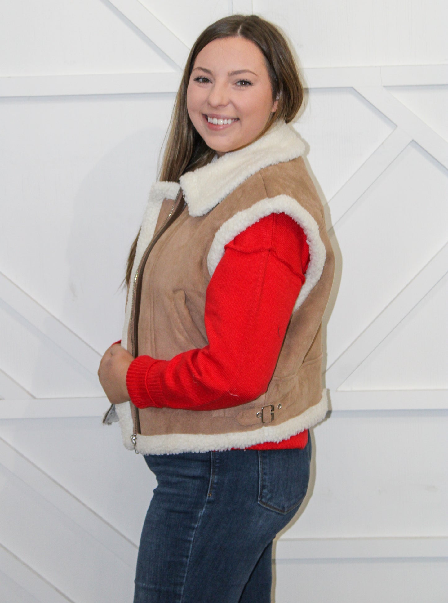 Lana Sherpa Vest