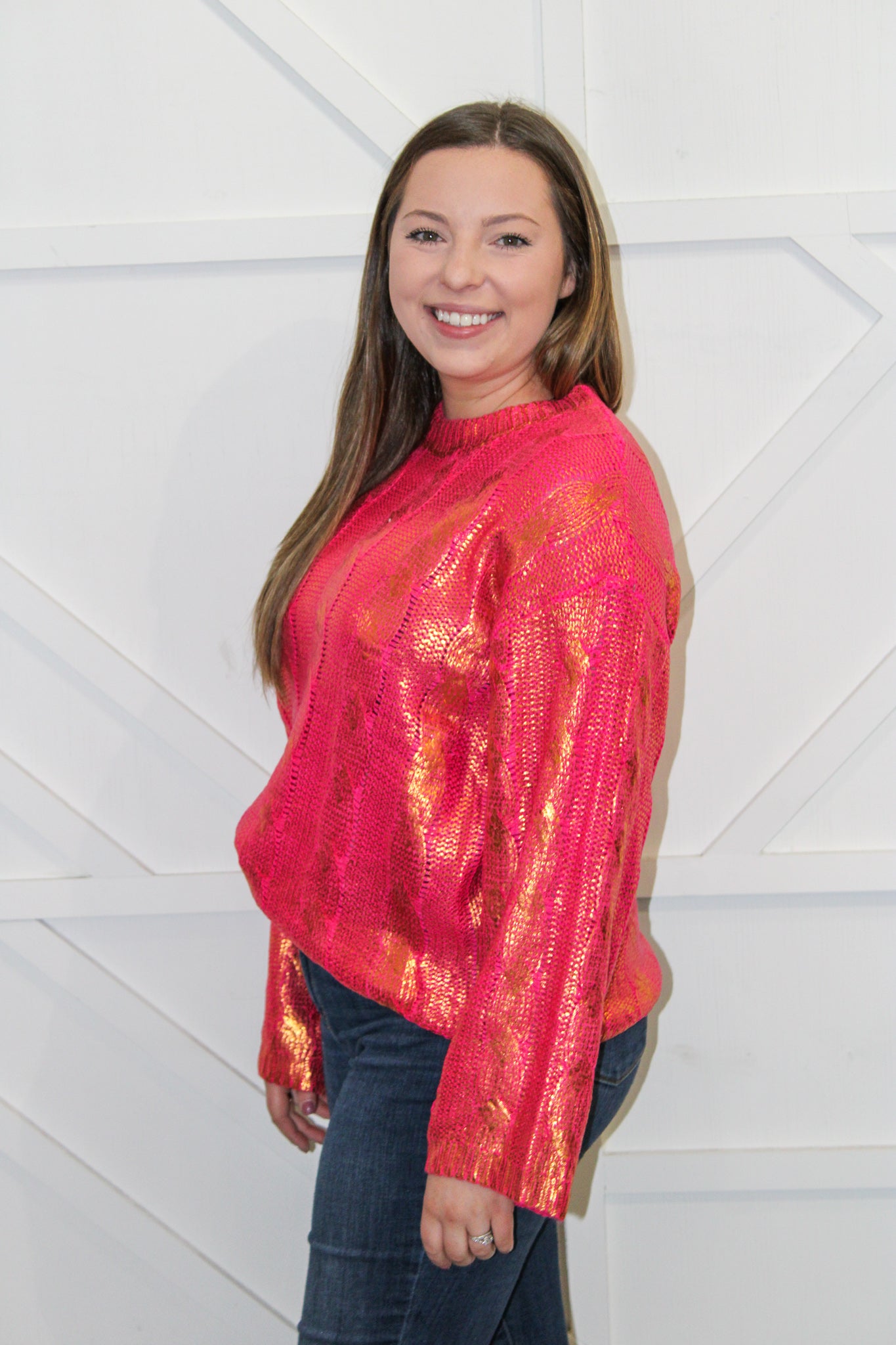 Mira Metallic Sweater