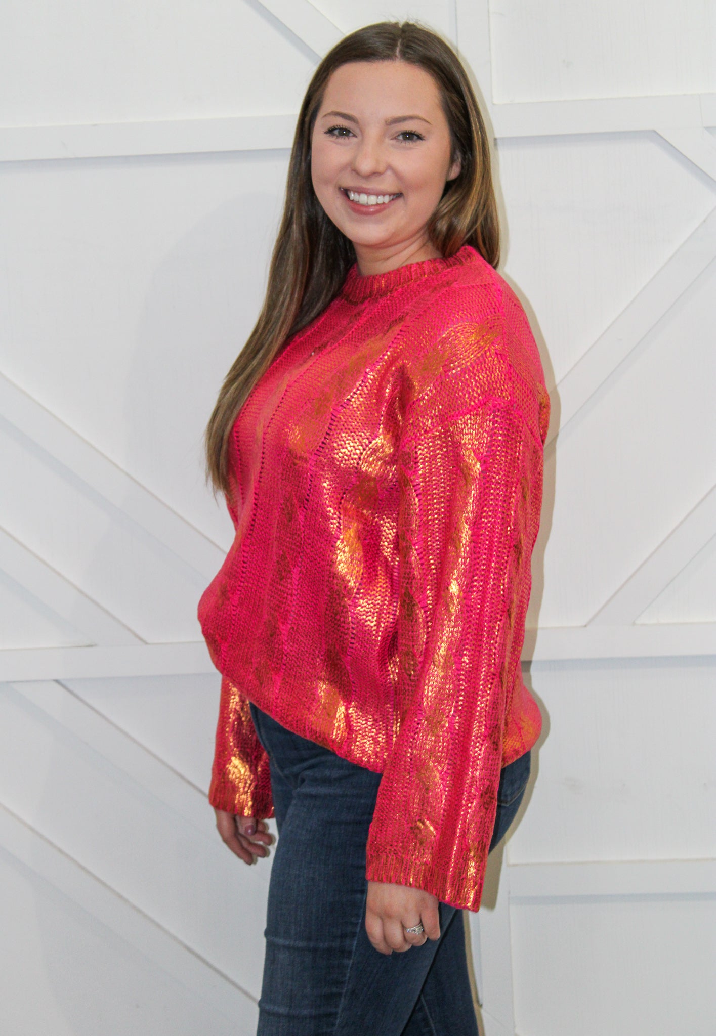 Mira Metallic Sweater