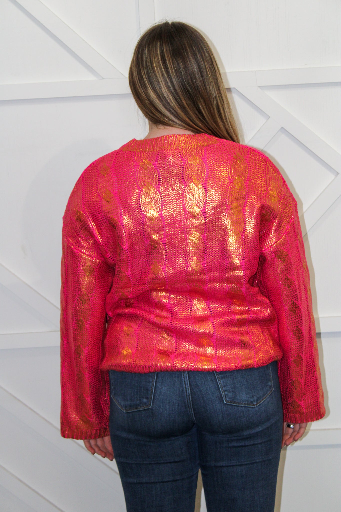 Mira Metallic Sweater