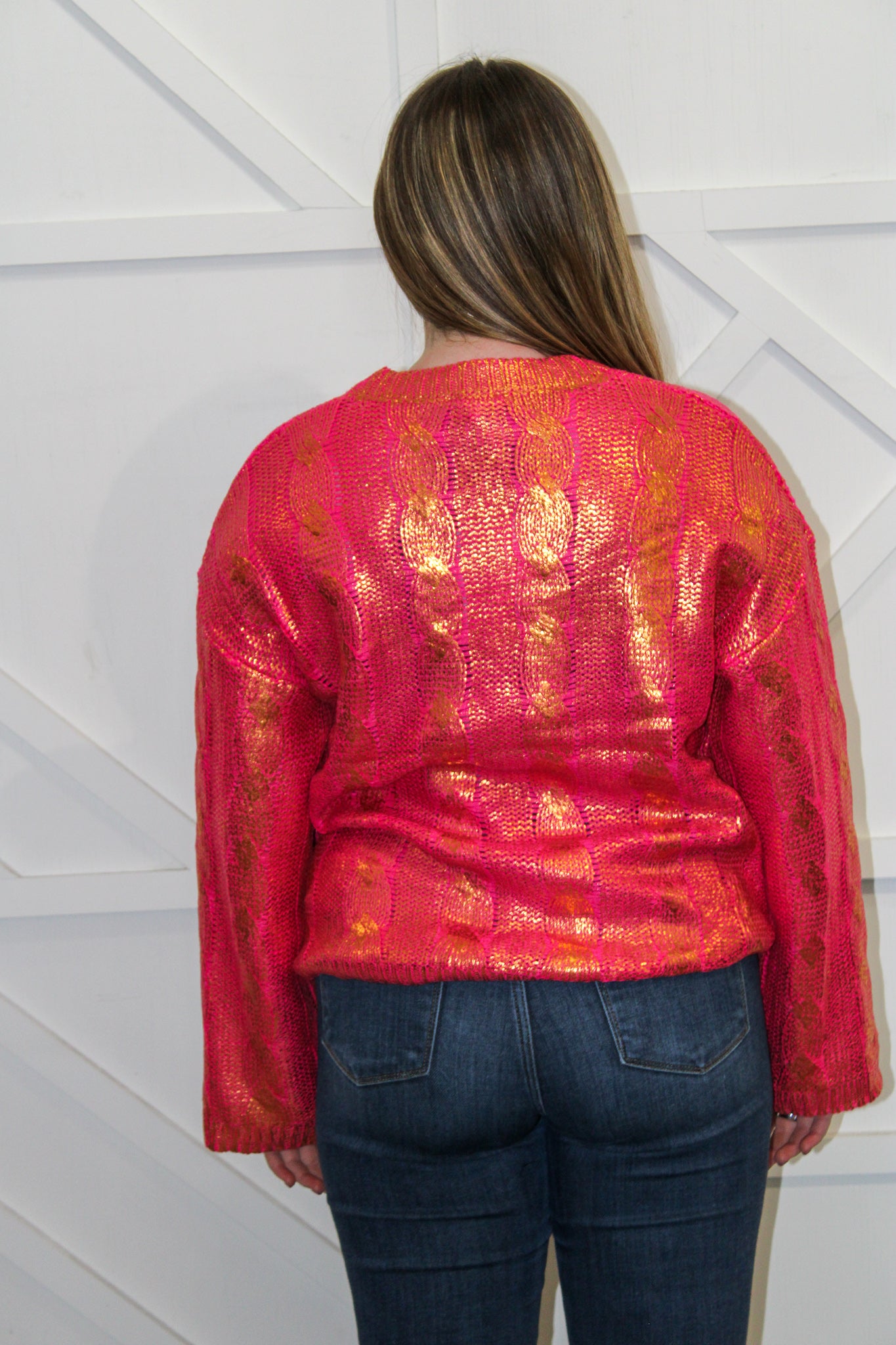 Mira Metallic Sweater