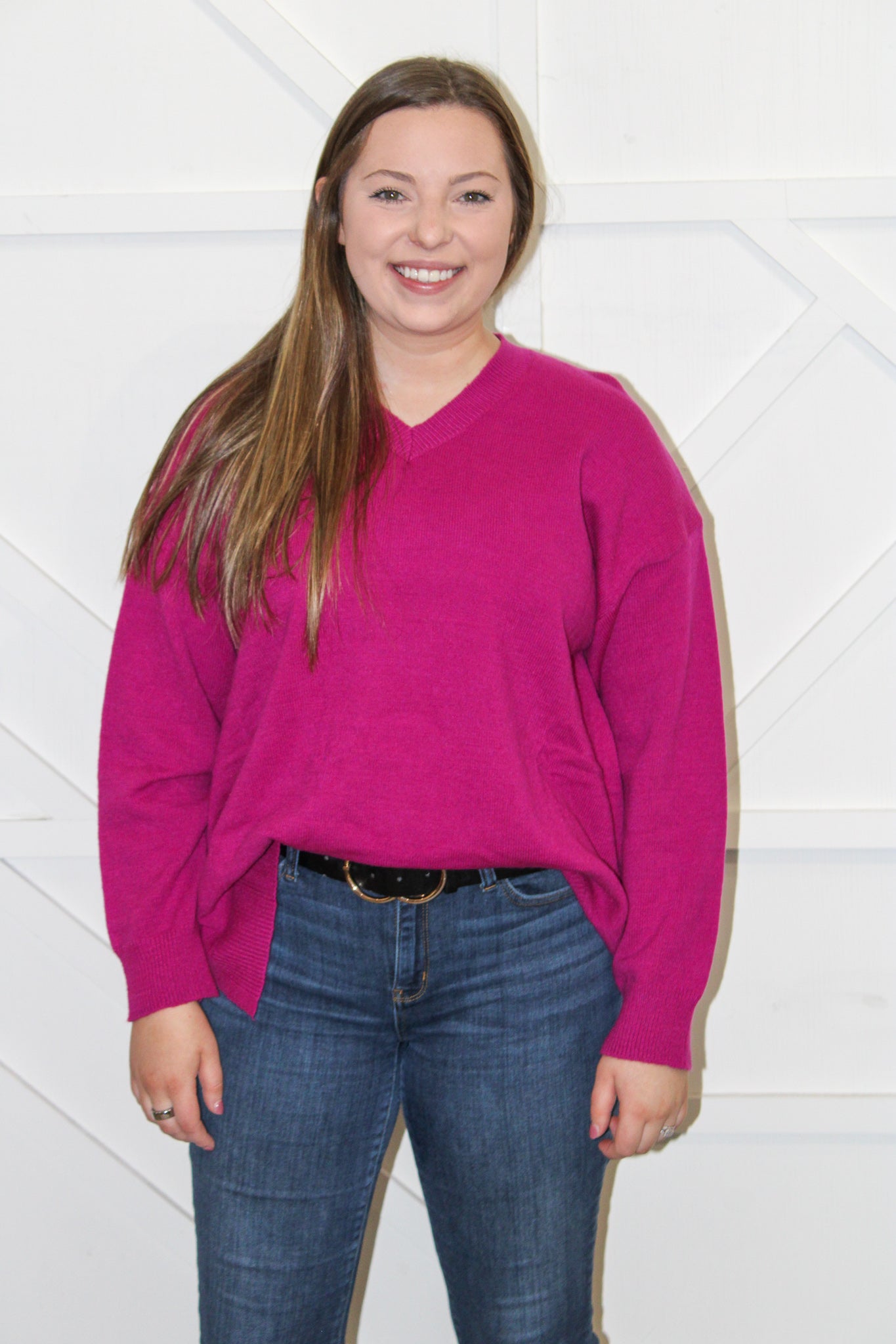 Pippa Magenta Sweater