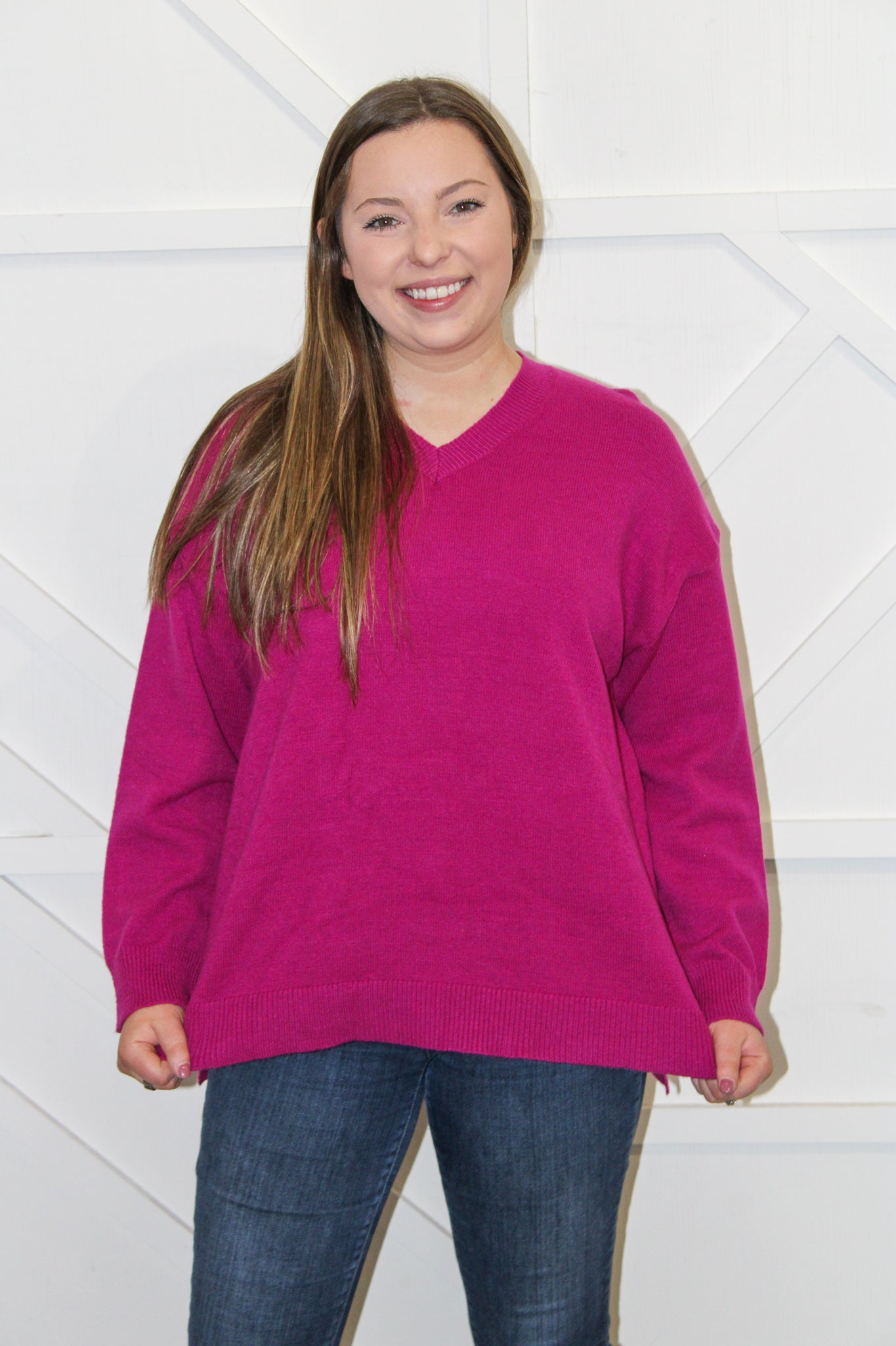 Pippa Magenta Sweater