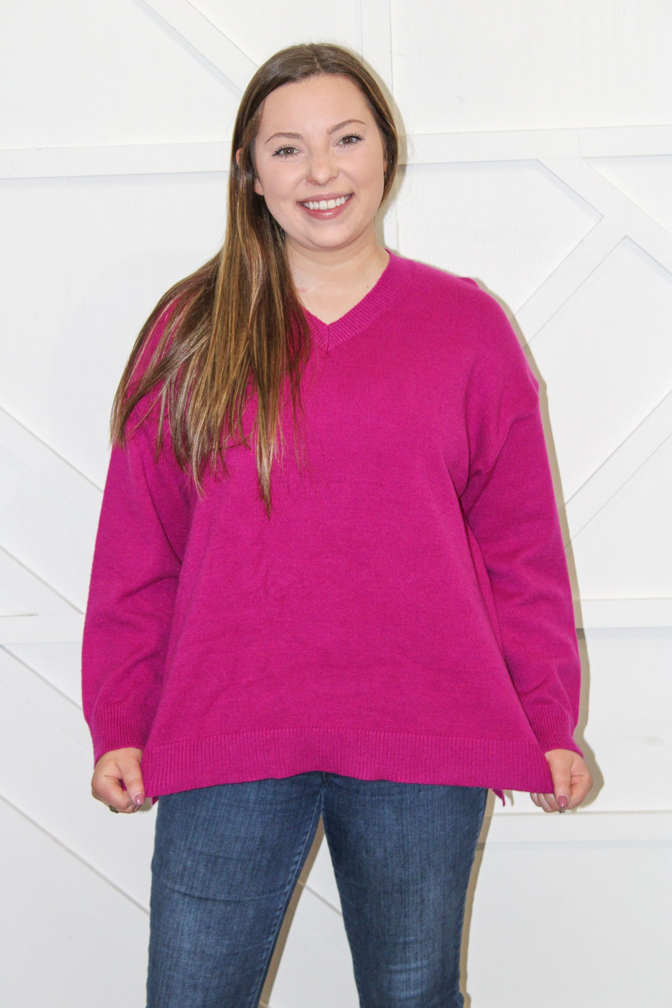 Pippa Magenta Sweater
