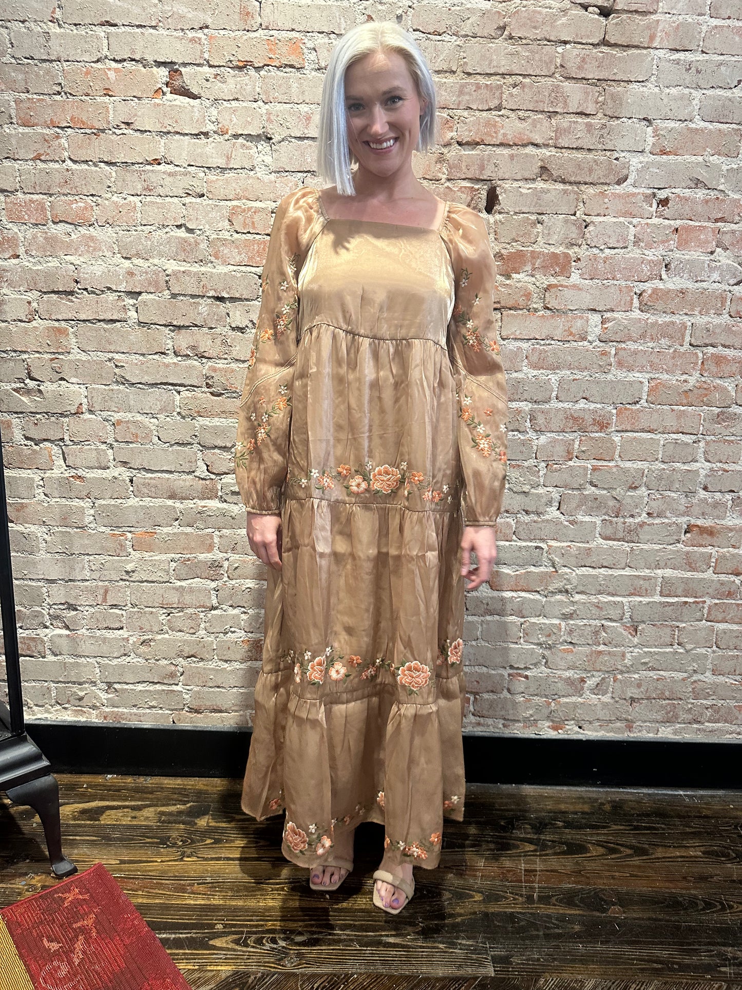Ella Embroidered Maxi Dress