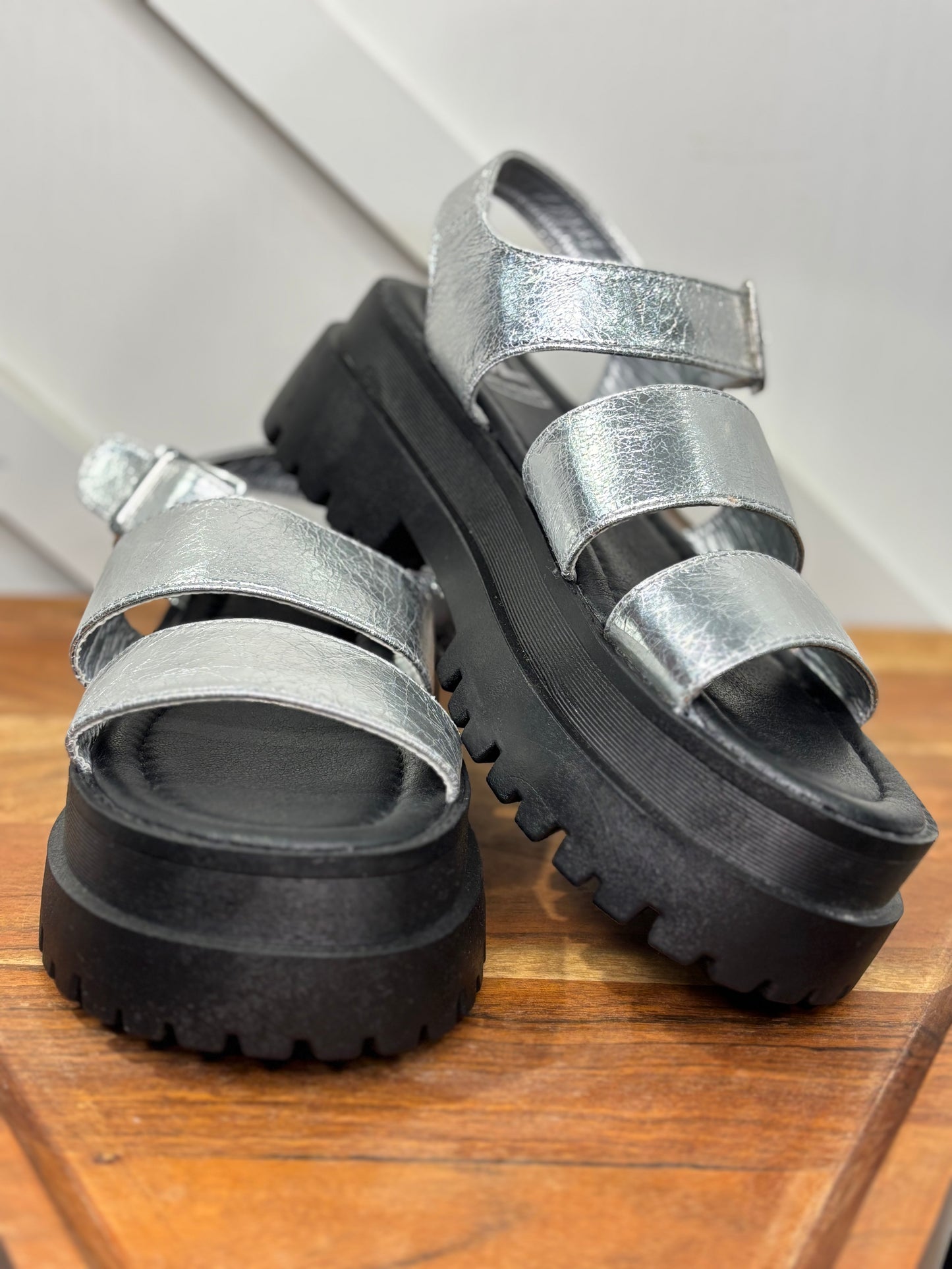 Baddie Metallic Sandal