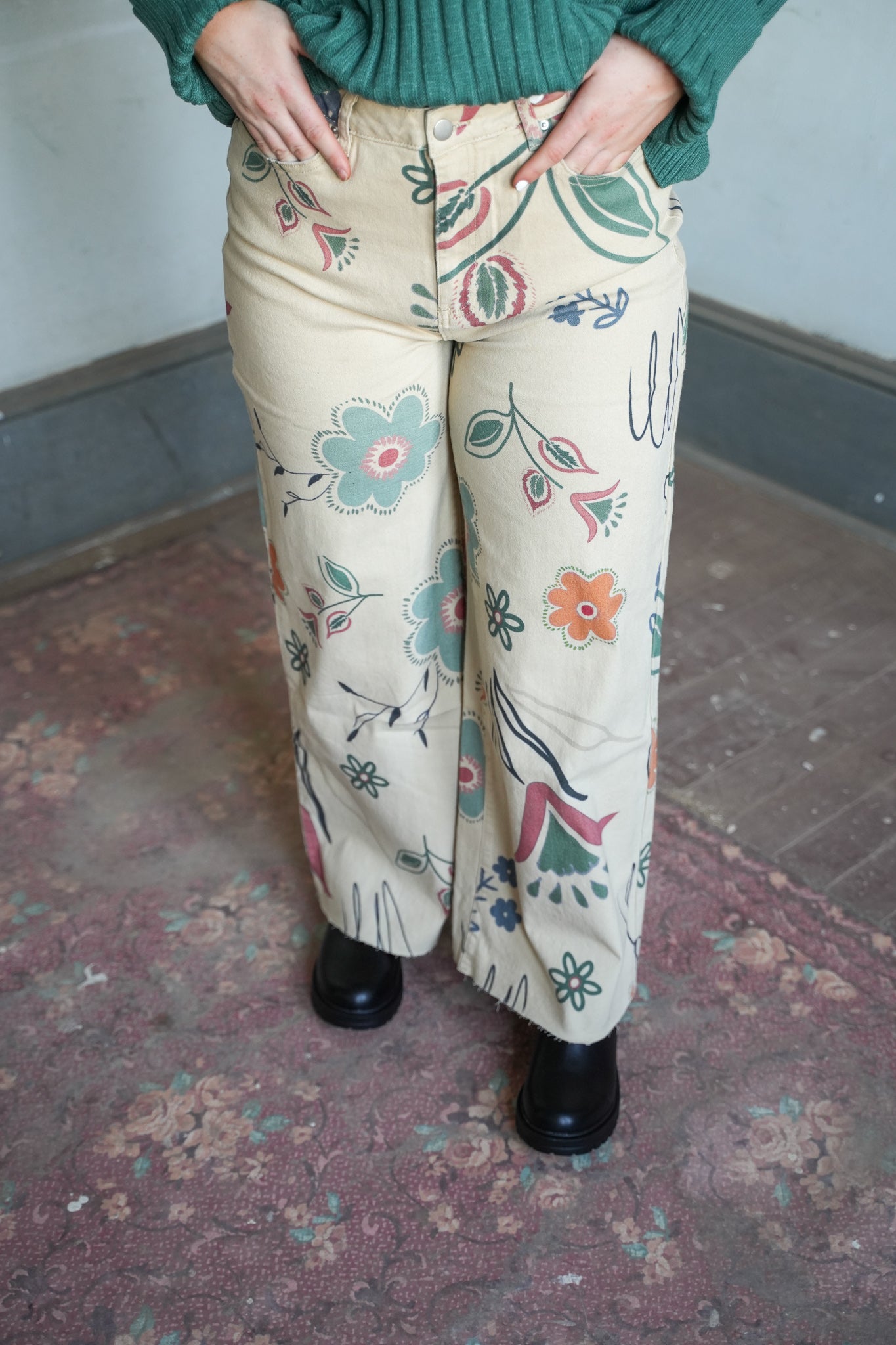 Jada Printed Wide Leg Pant