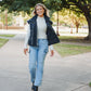 Lennox Rhinestone Puff Vest