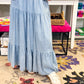 Snow Washed Maxi Skirt