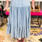 Snow Washed Maxi Skirt