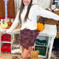 Paisley Print Mini Skort