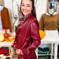 Pleather Bomber Jacket