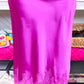 Elegant HW Satin Midi Skirt