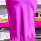 Elegant HW Satin Midi Skirt