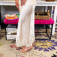 Elegant HW Satin Midi Skirt