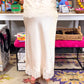 Elegant HW Satin Midi Skirt