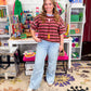 Striped Boxy Top