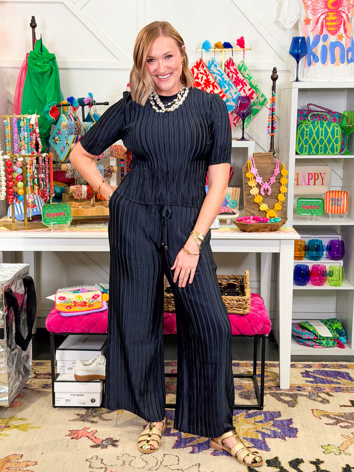 Alyssa Pleated Pant Set