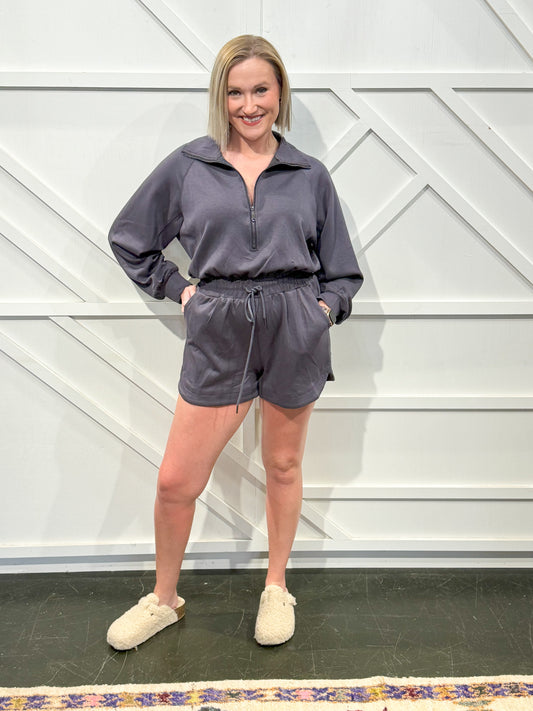 Stacey Zip Up Romper