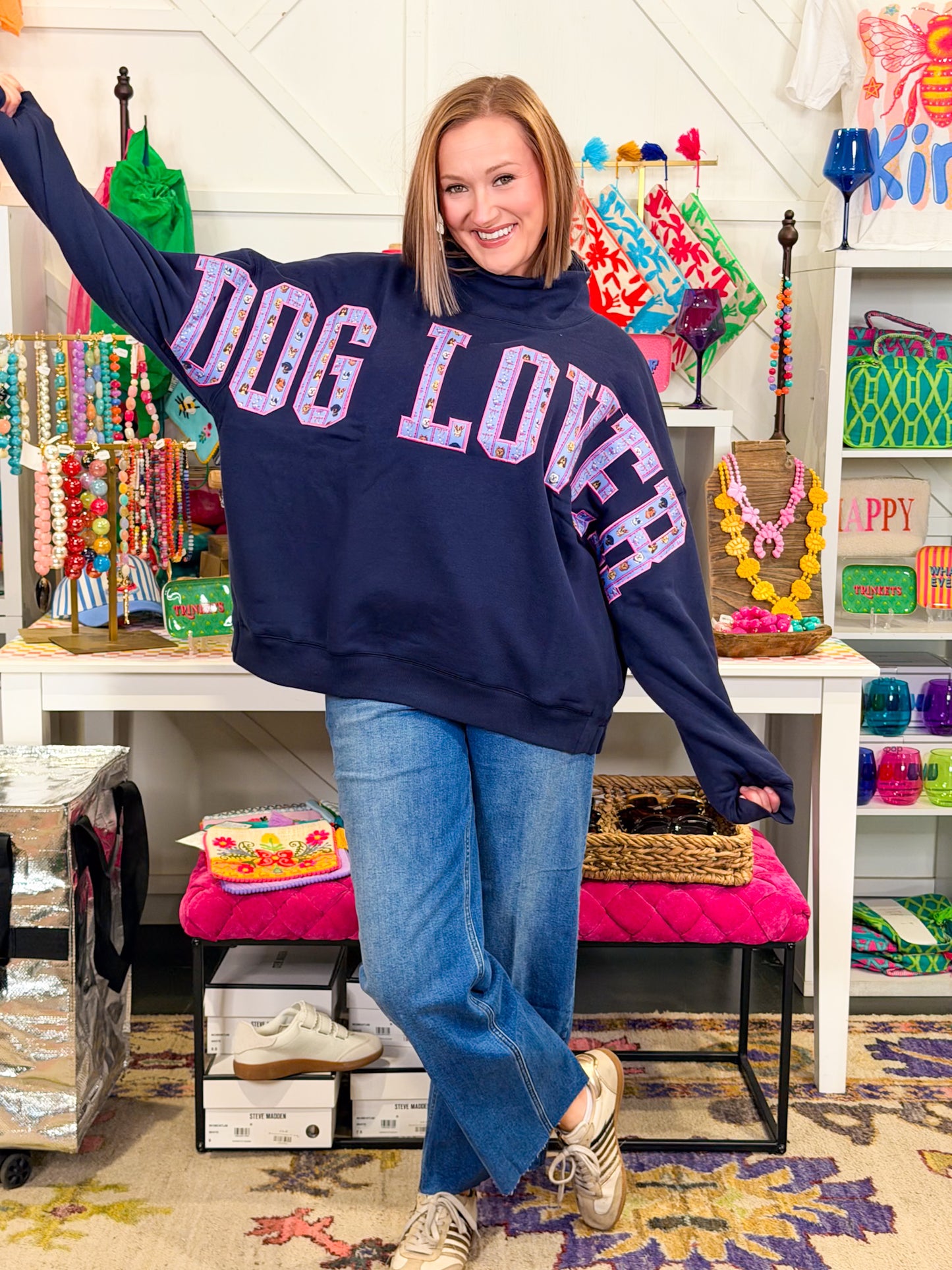 Dog Lover Mockneck Sweatshirt