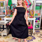 Georgia Black Midi Dress