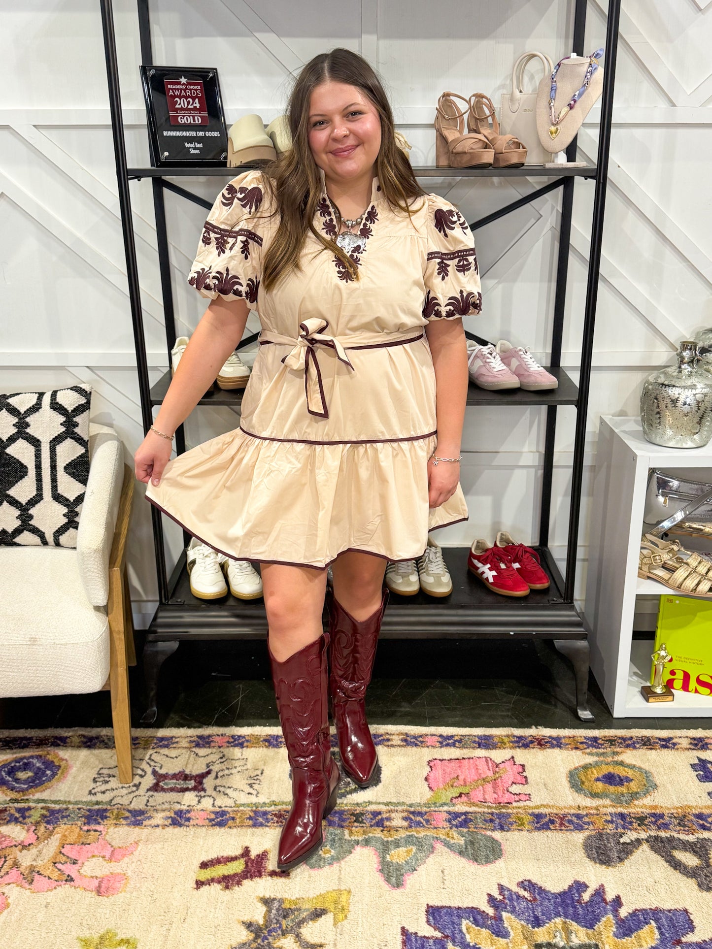 Chana Embroidered Dress