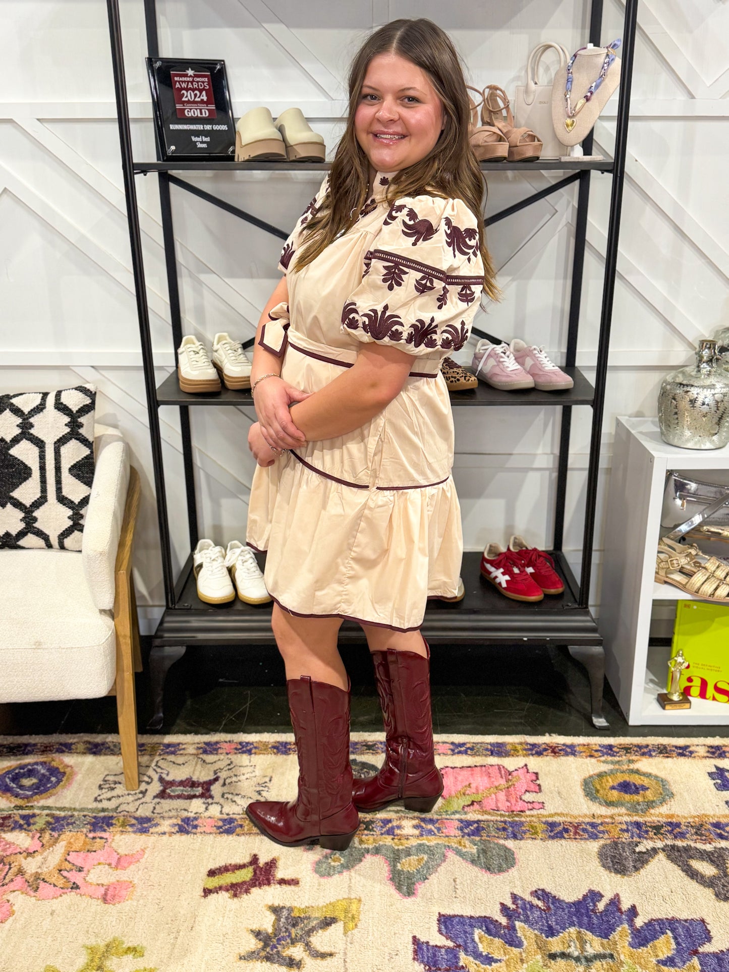 Chana Embroidered Dress