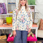 Floral Print Sweater
