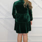 Robin Tiered Velvet Dress