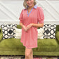 Valencia Striped Mini Dress