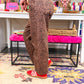 Lasso Brown Leopard Jean