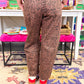 Lasso Brown Leopard Jean