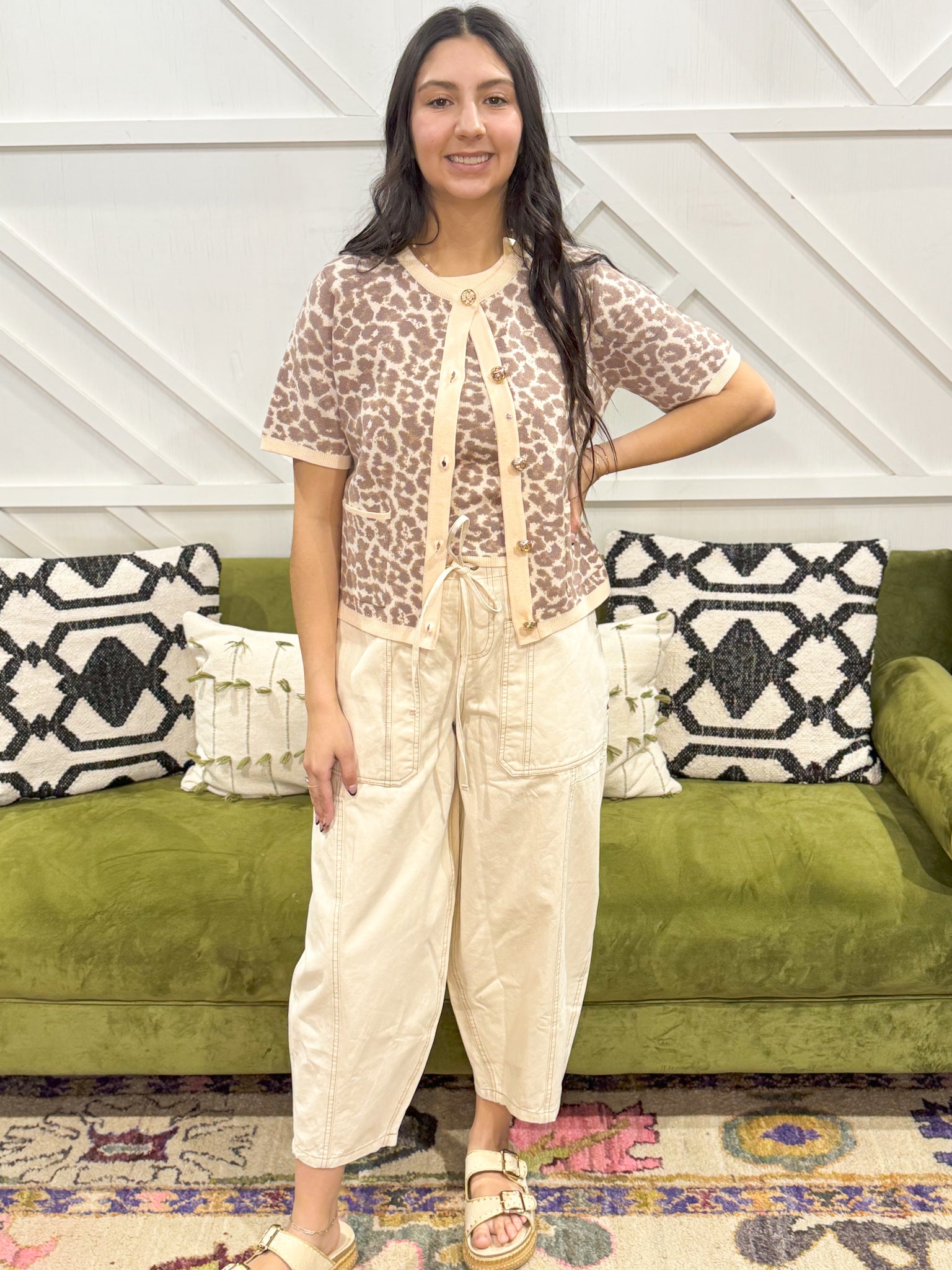 Lacey Leopard Print Shell – runningwaterdrygoods