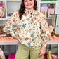 Elara Floral Print Blouse